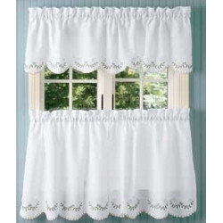 Forget-Me-Not Tier Curtains