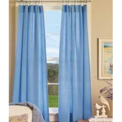 Savannah Seersucker Tailored Curtains