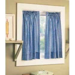 Gingham Tailored Curtains