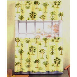 Tropics Kitchen Curtain