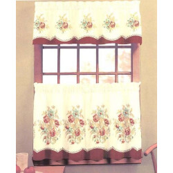 English Rose Kitchen Curtain