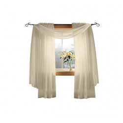 Sheer Crinkle Voile Rod Pocket Panel