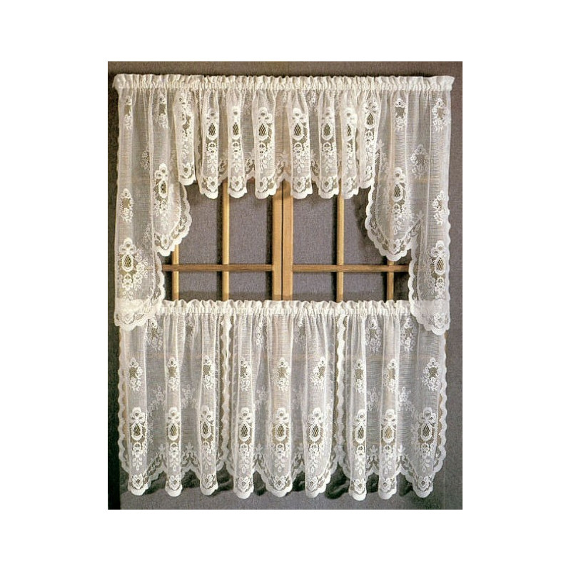 Sterling Lace Kitchen Curtains With, Lace Curtains Band
