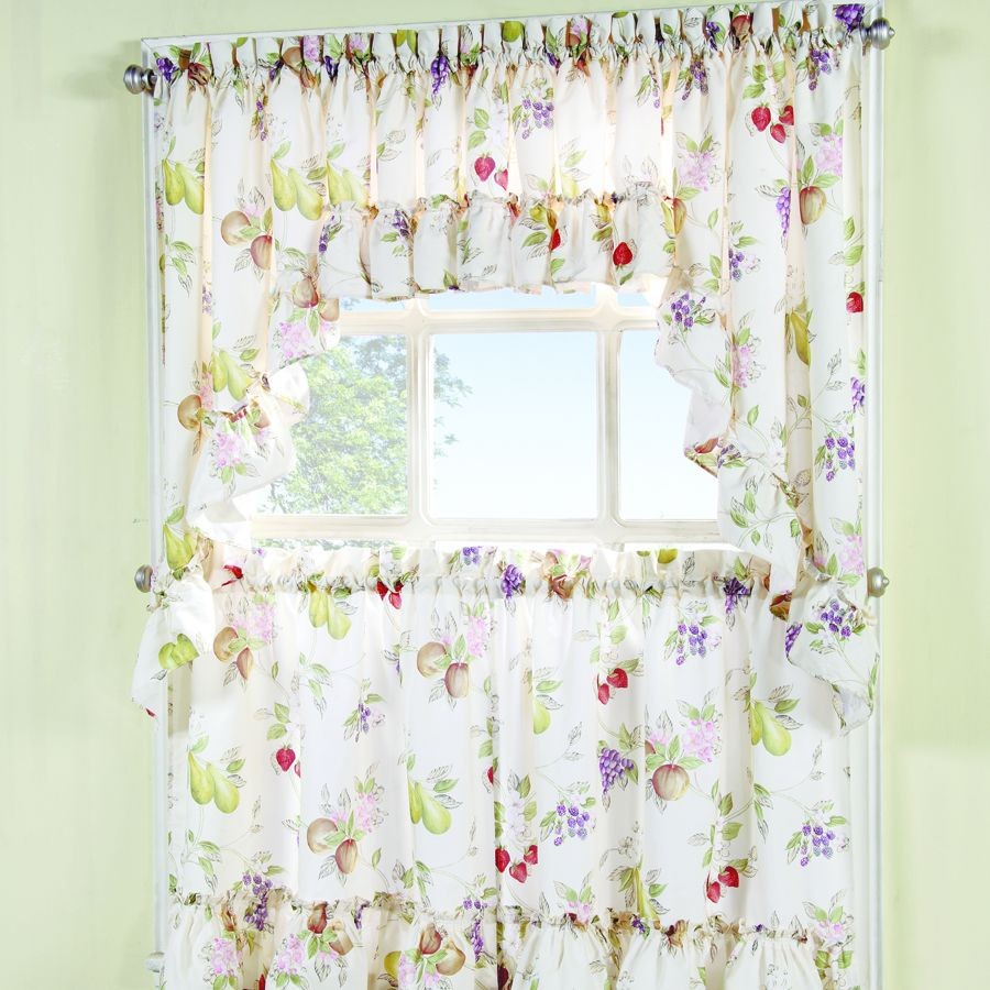 Summer Fruit Kitchen Curtains Curtain Drapery