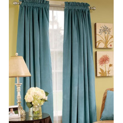 Hyde Park Lined Velvet Rod Pocket Curtains